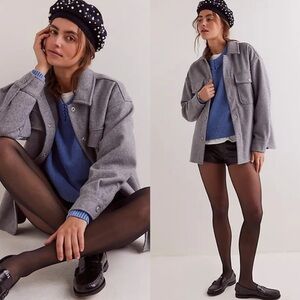 NWOT FREE PEOPLE We The Free Lola Shirt Jacket
